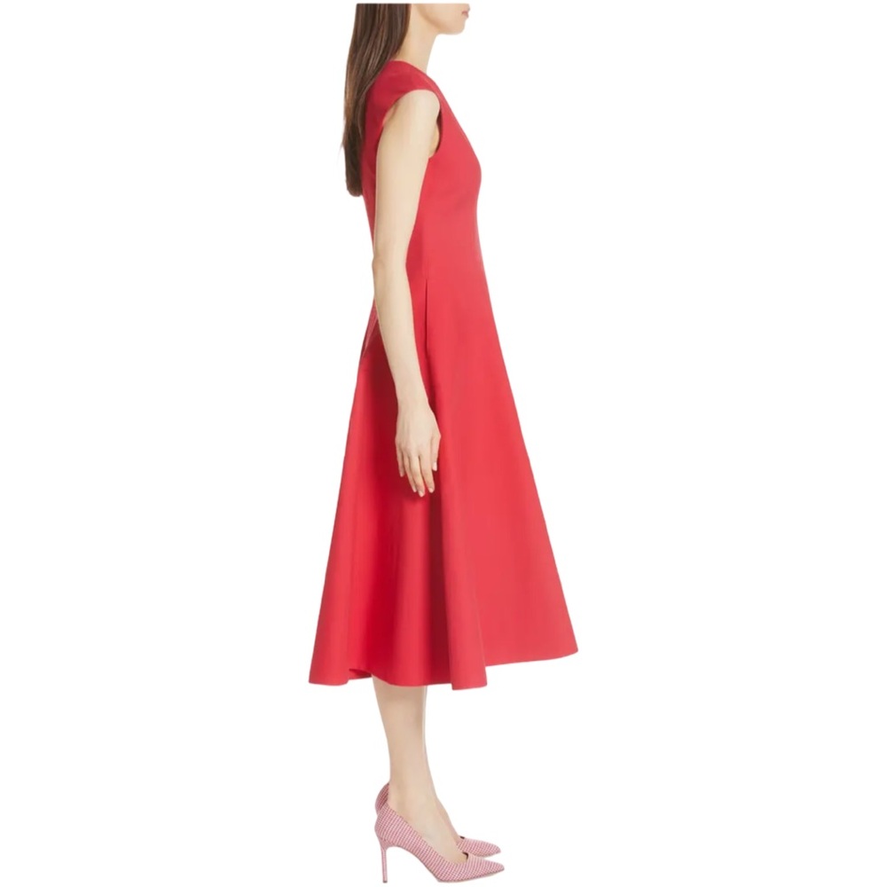 kate spade new york structured midi dress red size 00 - Picture 3 of 10